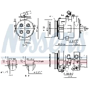 Kompresor, klima-uređaj NISSENS NIS 890624 IC-E39B55