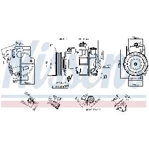 Kompresor, klima-uređaj NISSENS NIS 890632 IC-E51DAF