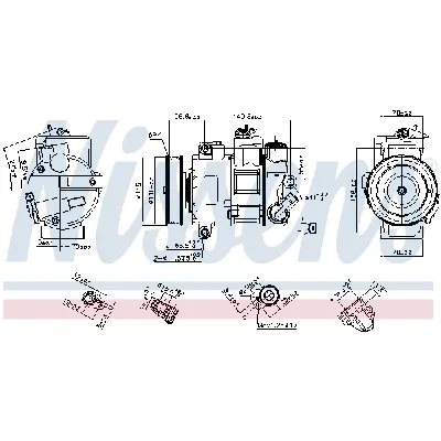 Kompresor, klima-uređaj NISSENS NIS 890632 IC-E51DAF