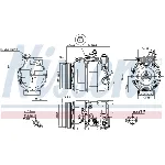 Kompresor, klima-uređaj NISSENS NIS 890634 IC-E51DB0