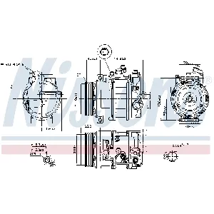 Kompresor, klima-uređaj NISSENS NIS 890634 IC-E51DB0