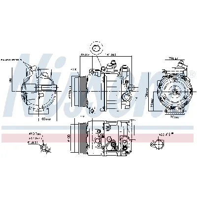 Kompresor, klima-uređaj NISSENS NIS 890634 IC-E51DB0