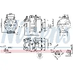Kompresor, klima-uređaj NISSENS NIS 890635 IC-G07R8B