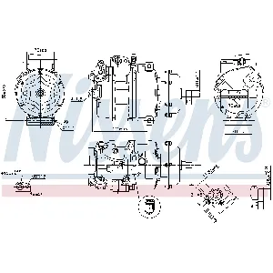 Kompresor, klima-uređaj NISSENS NIS 890635 IC-G07R8B