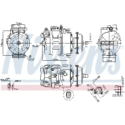 Kompresor, klima-uređaj NISSENS NIS 890635 IC-G07R8B