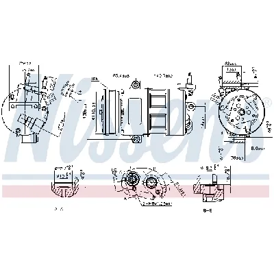Kompresor, klima-uređaj NISSENS NIS 890639 IC-G07R8C