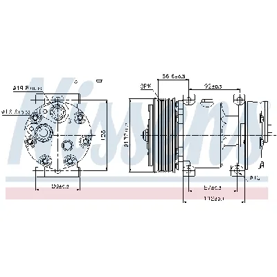 Kompresor, klima-uređaj NISSENS NIS 89065 IC-C49B99