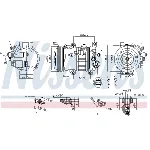 Kompresor, klima-uređaj NISSENS NIS 890650 IC-G05IVY