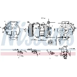 Kompresor, klima-uređaj NISSENS NIS 890650 IC-G05IVY