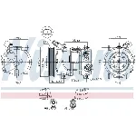 Kompresor, klima-uređaj NISSENS NIS 890652 IC-EBB286