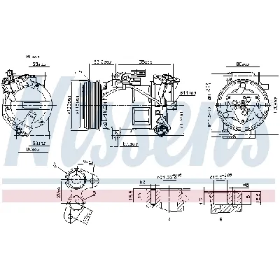 Kompresor, klima-uređaj NISSENS NIS 890653 IC-E5BC70