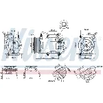 Kompresor, klima-uređaj NISSENS NIS 890655 IC-G07R8F