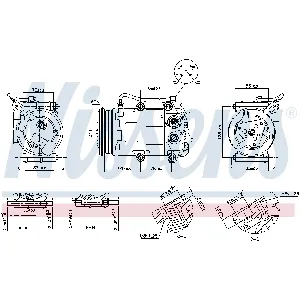 Kompresor, klima-uređaj NISSENS NIS 890655 IC-G07R8F