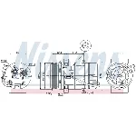 Kompresor, klima-uređaj NISSENS NIS 89069 IC-C5404B