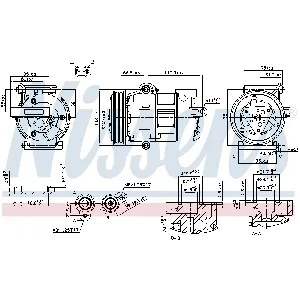 Kompresor, klima-uređaj NISSENS NIS 890698 IC-G07R8J