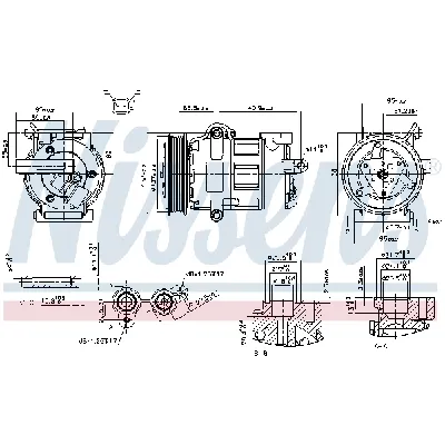Kompresor, klima-uređaj NISSENS NIS 890698 IC-G07R8J