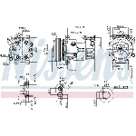Kompresor, klima-uređaj NISSENS NIS 890743 IC-G07R8L