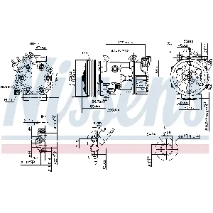 Kompresor, klima-uređaj NISSENS NIS 890743 IC-G07R8L