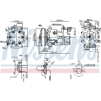 Kompresor, klima-uređaj NISSENS NIS 890743 IC-G07R8L