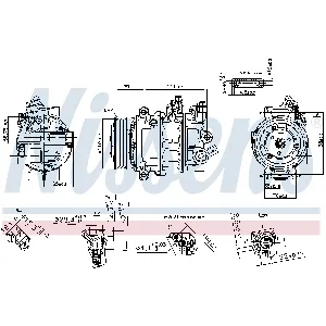 Kompresor, klima-uređaj NISSENS NIS 890754 IC-G0QQ2K