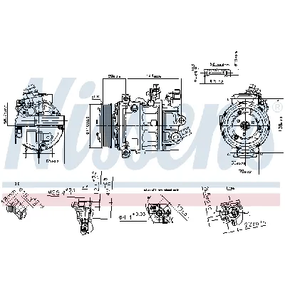Kompresor, klima-uređaj NISSENS NIS 890754 IC-G0QQ2K