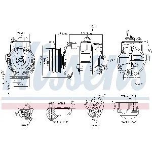 Kompresor, klima-uređaj NISSENS NIS 890773 IC-G0WBGZ