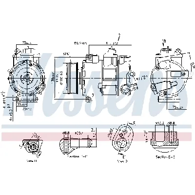 Kompresor, klima-uređaj NISSENS NIS 890773 IC-G0WBGZ