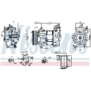 Kompresor, klima-uređaj NISSENS NIS 890790 IC-G0WBH0