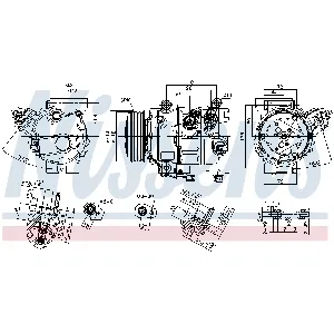 Kompresor, klima-uređaj NISSENS NIS 890791 IC-G0T0NQ