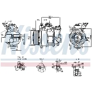 Kompresor, klima-uređaj NISSENS NIS 890793 IC-G0UWG0