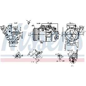 Kompresor, klima-uređaj NISSENS NIS 890795 IC-G0UWG1