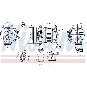 Kompresor, klima-uređaj NISSENS NIS 890801 IC-G0UWG2