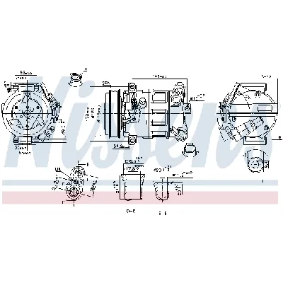 Kompresor, klima-uređaj NISSENS NIS 890801 IC-G0UWG2