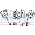 Kompresor, klima-uređaj NISSENS NIS 890803 IC-G0QQ2Q