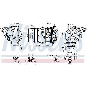 Kompresor, klima-uređaj NISSENS NIS 890805 IC-G0QQ2P