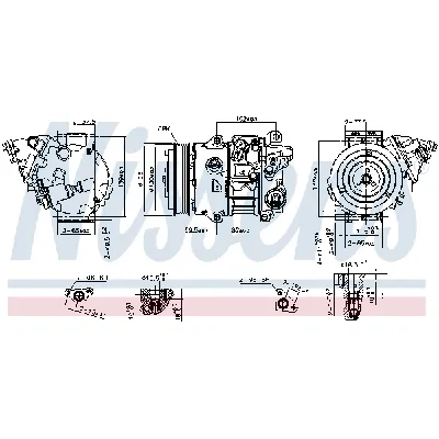 Kompresor, klima-uređaj NISSENS NIS 890805 IC-G0QQ2P