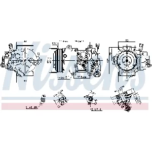 Kompresor, klima-uređaj NISSENS NIS 890809 IC-G0QQ2O