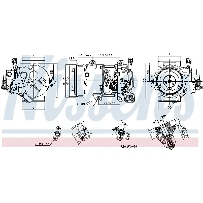 Kompresor, klima-uređaj NISSENS NIS 890809 IC-G0QQ2O