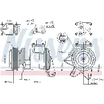 Kompresor, klima-uređaj NISSENS NIS 89087 IC-C54053