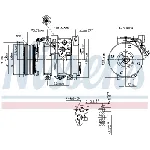 Kompresor, klima-uređaj NISSENS NIS 890871 IC-G0QQ2U