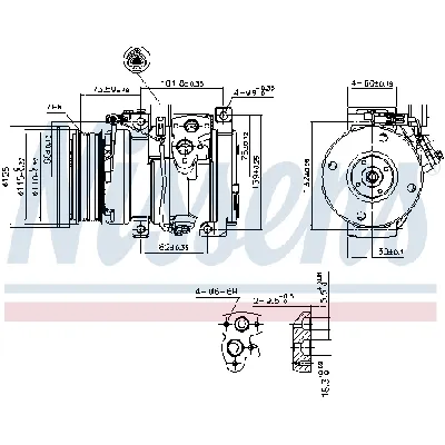 Kompresor, klima-uređaj NISSENS NIS 890871 IC-G0QQ2U