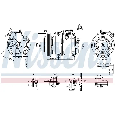 Kompresor, klima-uređaj NISSENS NIS 890904 IC-G0UAER