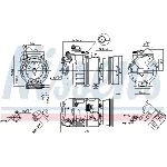 Kompresor, klima-uređaj NISSENS NIS 89112 IC-C54100