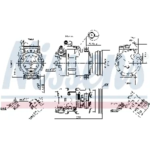 Kompresor, klima-uređaj NISSENS NIS 89112 IC-C54100