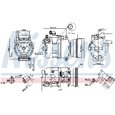 Kompresor, klima-uređaj NISSENS NIS 89112 IC-C54100