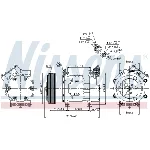 Kompresor, klima-uređaj NISSENS NIS 89159 IC-C540C8