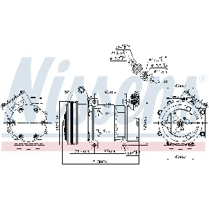 Kompresor, klima-uređaj NISSENS NIS 89159 IC-C540C8