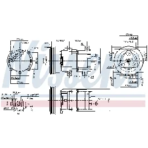 Kompresor, klima-uređaj NISSENS NIS 89191 IC-C5411A