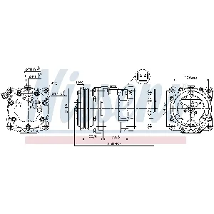 Kompresor, klima-uređaj NISSENS NIS 89195 IC-C5405A