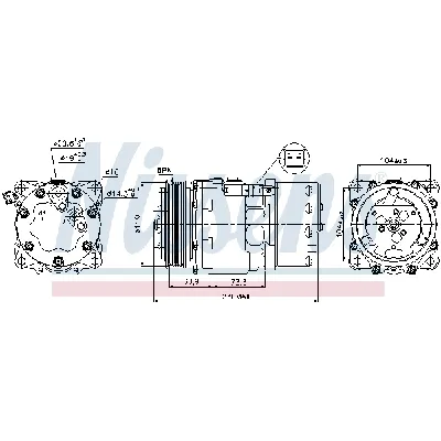Kompresor, klima-uređaj NISSENS NIS 89195 IC-C5405A
